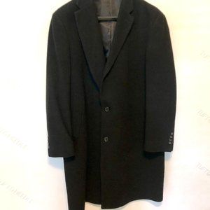 Chaps Men's Classic Double-Breasted 3/4 Length Wool Overcoat